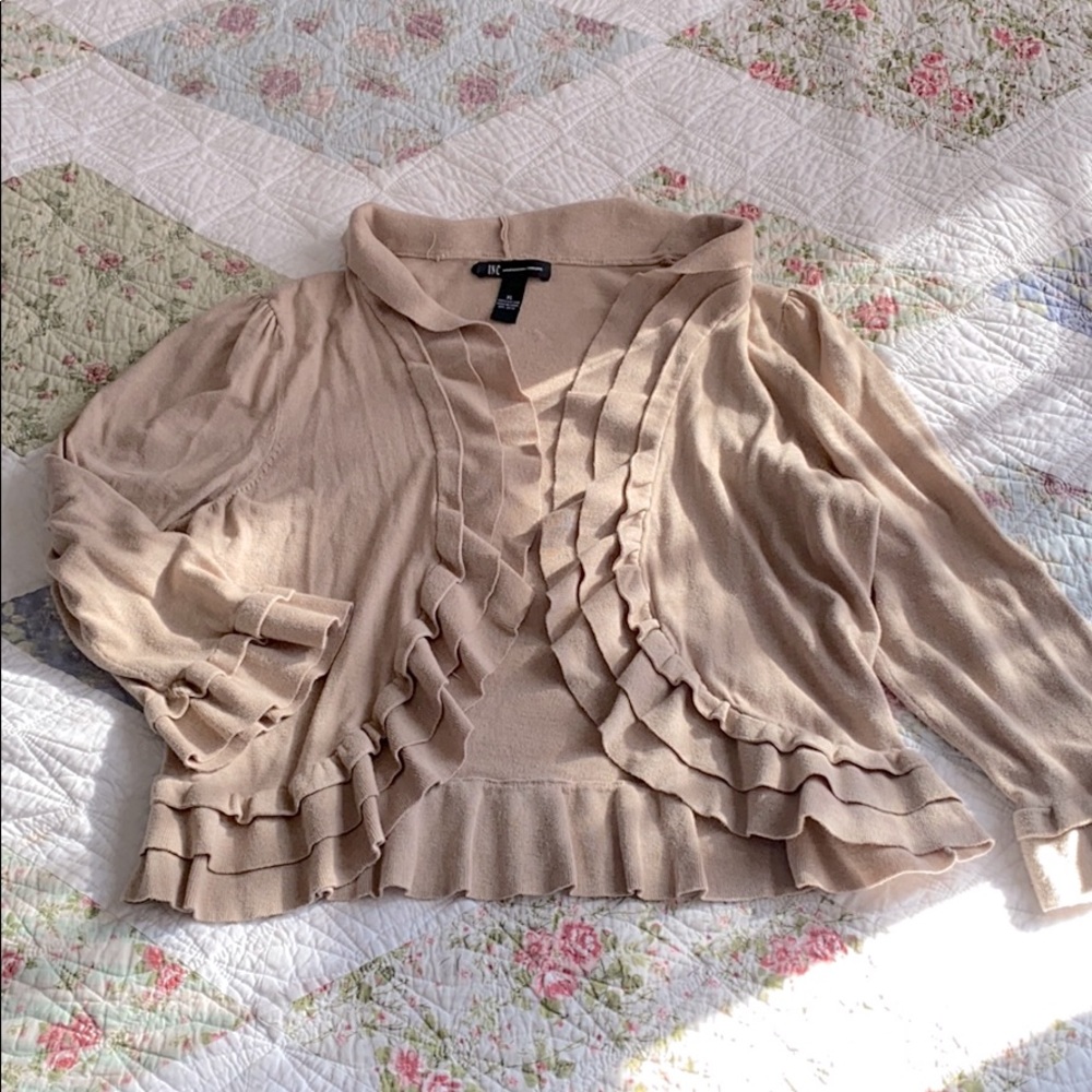 Tan cotton shrug